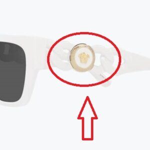 VERSACE VE 4409 4408 Sunglasses Replacement Temple Medusa Head Logo Trim New 2pc